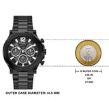 Buy Shop Guess Edge Chronograph Black Dial Black Steel Strap Watch For Men - GW0539G3 USA Online