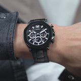 Buy Shop Guess Edge Chronograph Black Dial Black Steel Strap Watch For Men - GW0539G3 USA Online
