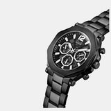 Buy Shop Guess Edge Chronograph Black Dial Black Steel Strap Watch For Men - GW0539G3 USA Online