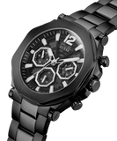Buy Shop Guess Edge Chronograph Black Dial Black Steel Strap Watch For Men - GW0539G3 USA Online