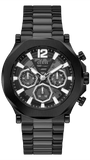 Buy Shop Guess Edge Chronograph Black Dial Black Steel Strap Watch For Men - GW0539G3 USA Online