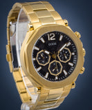 Buy Shop Guess Edge Chronograph Black Dial Gold Steel Strap Watch For Men - GW0539G2 USA Online