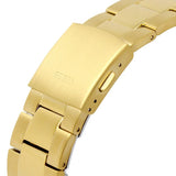 Buy Shop Guess Edge Chronograph Black Dial Gold Steel Strap Watch For Men - GW0539G2 USA Online