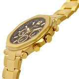 Buy Shop Guess Edge Chronograph Black Dial Gold Steel Strap Watch For Men - GW0539G2 USA Online