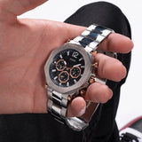 Buy Shop Guess Edge Chronograph Black Dial Silver Steel Strap Watch For Men - GW0539G1 USA Online