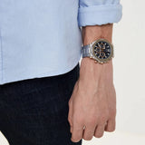Buy Shop Guess Edge Chronograph Black Dial Silver Steel Strap Watch For Men - GW0539G1 USA Online