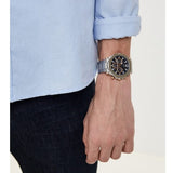 Buy Shop Guess Edge Chronograph Black Dial Silver Steel Strap Watch For Men - GW0539G1 USA Online