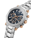 Buy Shop Guess Edge Chronograph Black Dial Silver Steel Strap Watch For Men - GW0539G1 USA Online