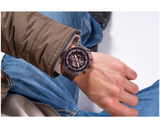 Buy Shop Guess Edge Chronograph Brown Dial Brown Leather Strap Watch For Men - GW0492G2 USA Online