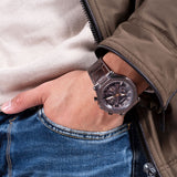 Buy Shop Guess Edge Chronograph Brown Dial Brown Leather Strap Watch For Men - GW0492G2 USA Online