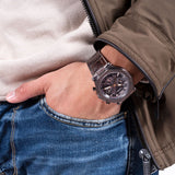 Buy Shop Guess Edge Chronograph Brown Dial Brown Leather Strap Watch For Men - GW0492G2 USA Online