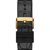 Buy Shop Guess Edge Chronograph Green Dial Black Leather Strap Watch For Men - GW0492G3 USA Online