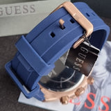 Buy Shop Guess Empire Analog Quartz Lime Green Dial Blue Silicon Strap Watch for Men - GW0583G3 USA Online