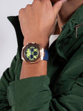 Buy Shop Guess Empire Analog Quartz Lime Green Dial Blue Silicon Strap Watch for Men - GW0583G3 USA Online