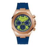 Buy Shop Guess Empire Analog Quartz Lime Green Dial Blue Silicon Strap Watch for Men - GW0583G3 USA Online