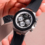 Buy Shop Guess Empire Chronograph Black Dial Black Silicon Strap Watch For Men - GW0583G1 USA Online