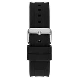 Buy Shop Guess Empire Chronograph Black Dial Black Silicon Strap Watch For Men - GW0583G1 USA Online