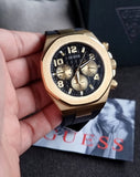 Buy Shop Guess Empire Chronograph Quartz Black Dial Black Silicon Strap Watch For Men - GW0583G2 USA Online