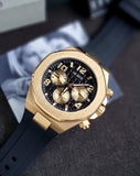 Buy Shop Guess Empire Chronograph Quartz Black Dial Black Silicon Strap Watch For Men - GW0583G2 USA Online