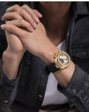 Buy Shop Guess Empire Chronograph Quartz Black Dial Black Silicon Strap Watch For Men - GW0583G2 USA Online
