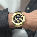 Buy Shop Guess Empire Chronograph Quartz Black Dial Black Silicon Strap Watch For Men - GW0583G2 USA Online