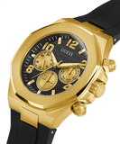Buy Shop Guess Empire Chronograph Quartz Black Dial Black Silicon Strap Watch For Men - GW0583G2 USA Online