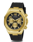 Buy Shop Guess Empire Chronograph Quartz Black Dial Black Silicon Strap Watch For Men - GW0583G2 USA Online