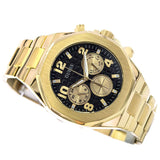 Buy Shop Guess Empire Quartz Black Dial Gold Steel Strap Watch For Men - GW0489G2 USA Online