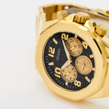 Buy Shop Guess Empire Quartz Black Dial Gold Steel Strap Watch For Men - GW0489G2 USA Online