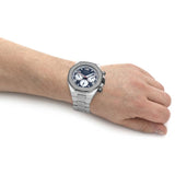 Buy Shop Guess Empire Quartz Black Dial Silver Steel Strap Watch For Men - GW0489G1 USA Online