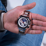 Buy Shop Guess Empire Quartz Black Dial Silver Steel Strap Watch For Men - GW0489G1 USA Online