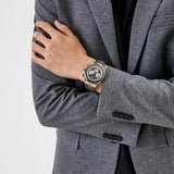 Buy Shop Guess Empire Quartz Black Dial Silver Steel Strap Watch For Men - GW0489G1 USA Online