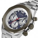 Buy Shop Guess Empire Quartz Black Dial Silver Steel Strap Watch For Men - GW0489G1 USA Online