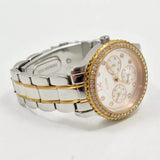 Buy Shop Guess Enchanting Diamonds Silver Dial Two Tone Steel Strap Watch for Women - W0305L3 USA Online
