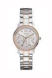 Buy Shop Guess Enchanting Diamonds Silver Dial Two Tone Steel Strap Watch for Women - W0305L3 USA Online