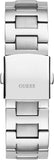 Buy Shop Guess Equity Analog Black Dial Silver Steel Strap Watch For Men - GW0703G1 USA Online