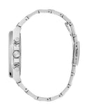 Buy Shop Guess Equity Analog Black Dial Silver Steel Strap Watch For Men - GW0703G1 USA Online