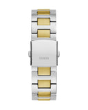 Buy Shop Guess Equity Analog Blue Dial Two Tone Steel Strap Watch For Men - GW0703G3 USA Online