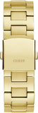 Buy Shop Guess Equity Analog Green Dial Gold Steel Strap Watch For Men - GW0703G2 USA Online