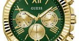 Buy Shop Guess Equity Analog Green Dial Gold Steel Strap Watch For Men - GW0703G2 USA Online