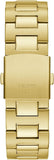 Buy Shop Guess Equity Multifunction Black Dial Gold Steel Strap Watch For Men - GW0703G5 USA Online