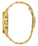 Buy Shop Guess Equity Multifunction Black Dial Gold Steel Strap Watch For Men - GW0703G5 USA Online