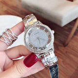 Buy Shop Guess Ethereal Diamonds Silver Dial Silver Steel Strap Watch for Women - W1013L1 USA Online