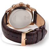 Buy Shop Guess Exec Chronograph Brown Dial Brown Leather Strap Watch For Men - W0076G4 USA Online