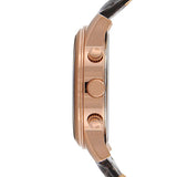 Buy Shop Guess Exec Chronograph Brown Dial Brown Leather Strap Watch For Men - W0076G4 USA Online