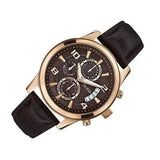 Buy Shop Guess Exec Chronograph Brown Dial Brown Leather Strap Watch For Men - W0076G4 USA Online