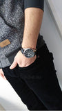 Buy Shop Guess Exec Chronograph Quartz Black Dial Black Leather Strap Watch for Men - W0076G1 USA Online