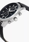 Buy Shop Guess Exec Chronograph Quartz Black Dial Black Leather Strap Watch for Men - W0076G1 USA Online
