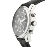 Buy Shop Guess Exec Chronograph Quartz Black Dial Black Leather Strap Watch for Men - W0076G1 USA Online