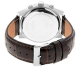 Buy Shop Guess Exec Chronograph Quartz Gold Dial Brown Leather Strap Watch for Men - W0076G3 USA Online